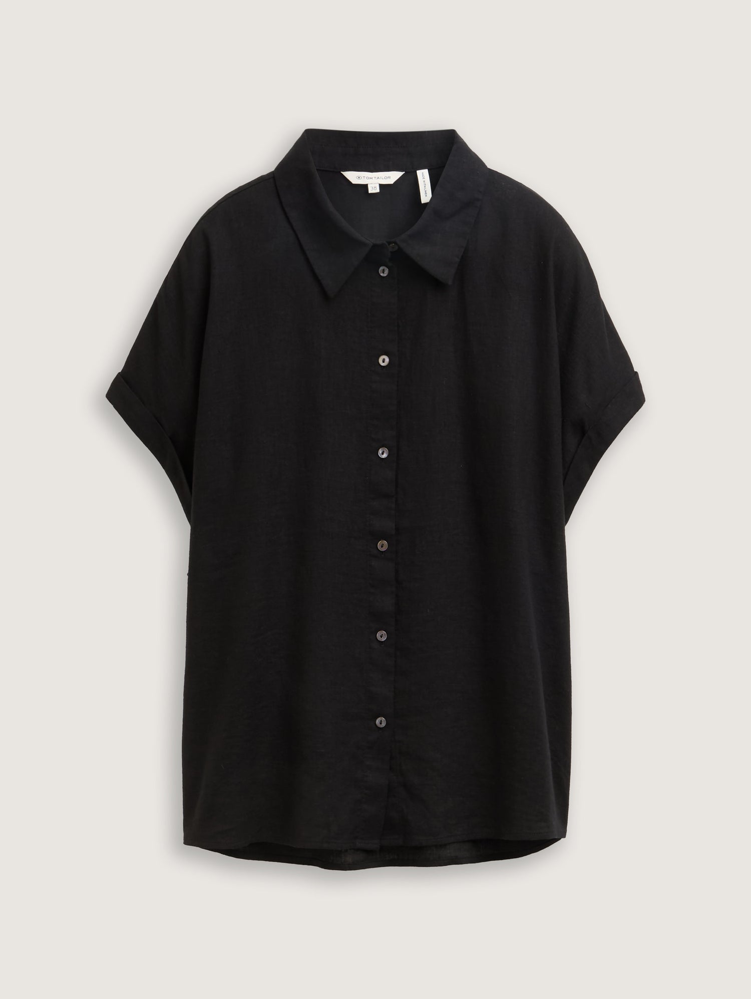 Tom Tailor_Loose Fit Blouse with Linen Content_1046207_14482_06