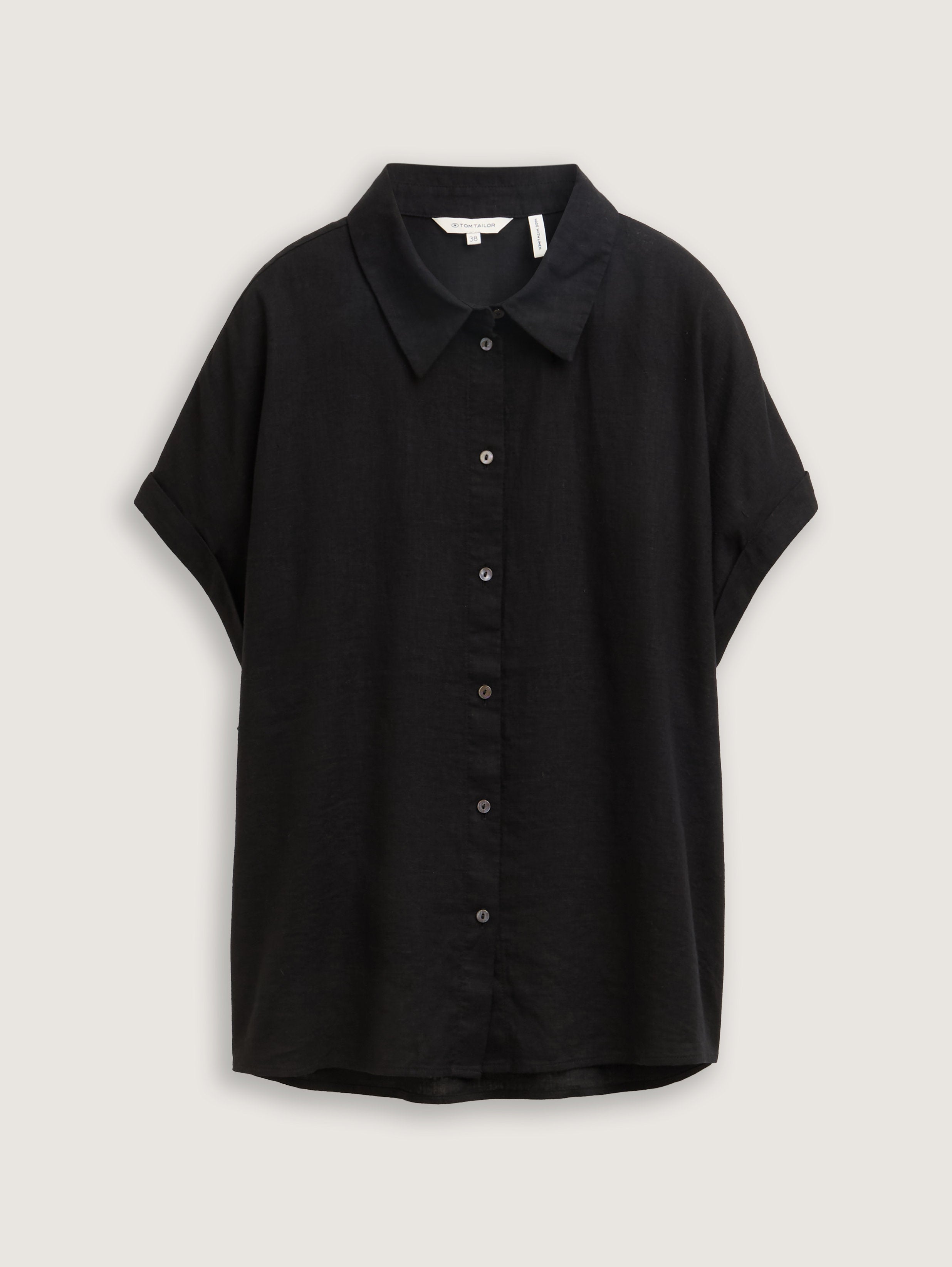 Tom Tailor_Loose Fit Blouse with Linen Content_1046207_14482_06