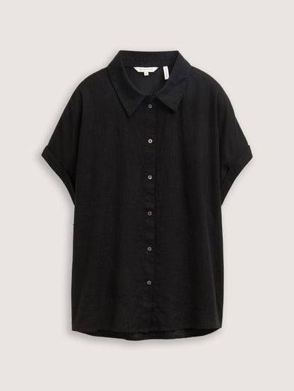 Tom Tailor_Loose Fit Blouse with Linen Content_1046207_14482_06