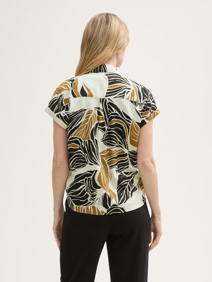 Tom Tailor_Loose Fit Blouse with Linen Content_1046207_37999_03