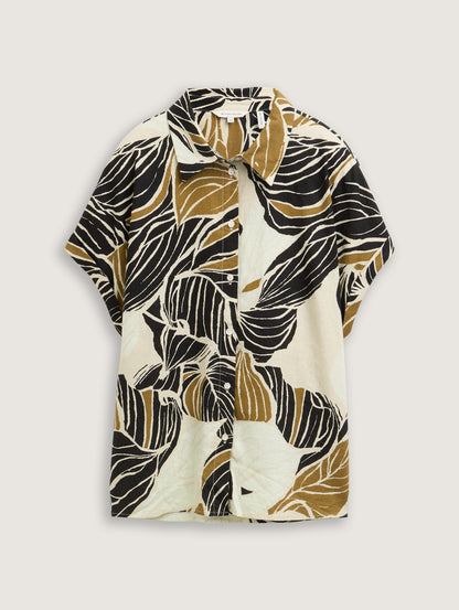 Tom Tailor_Loose Fit Blouse with Linen Content_1046207_37999_06