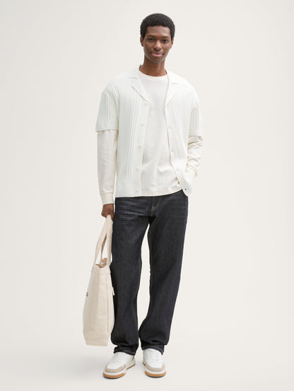 Tom Tailor_Relaxed Fit Knitted Shirt in a Polo Look_1046309_10332_02