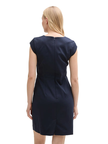 Tom Tailor Sky Captain Blue Women Sheath Dress with Slit SKU: 1046485_10668 Image 02