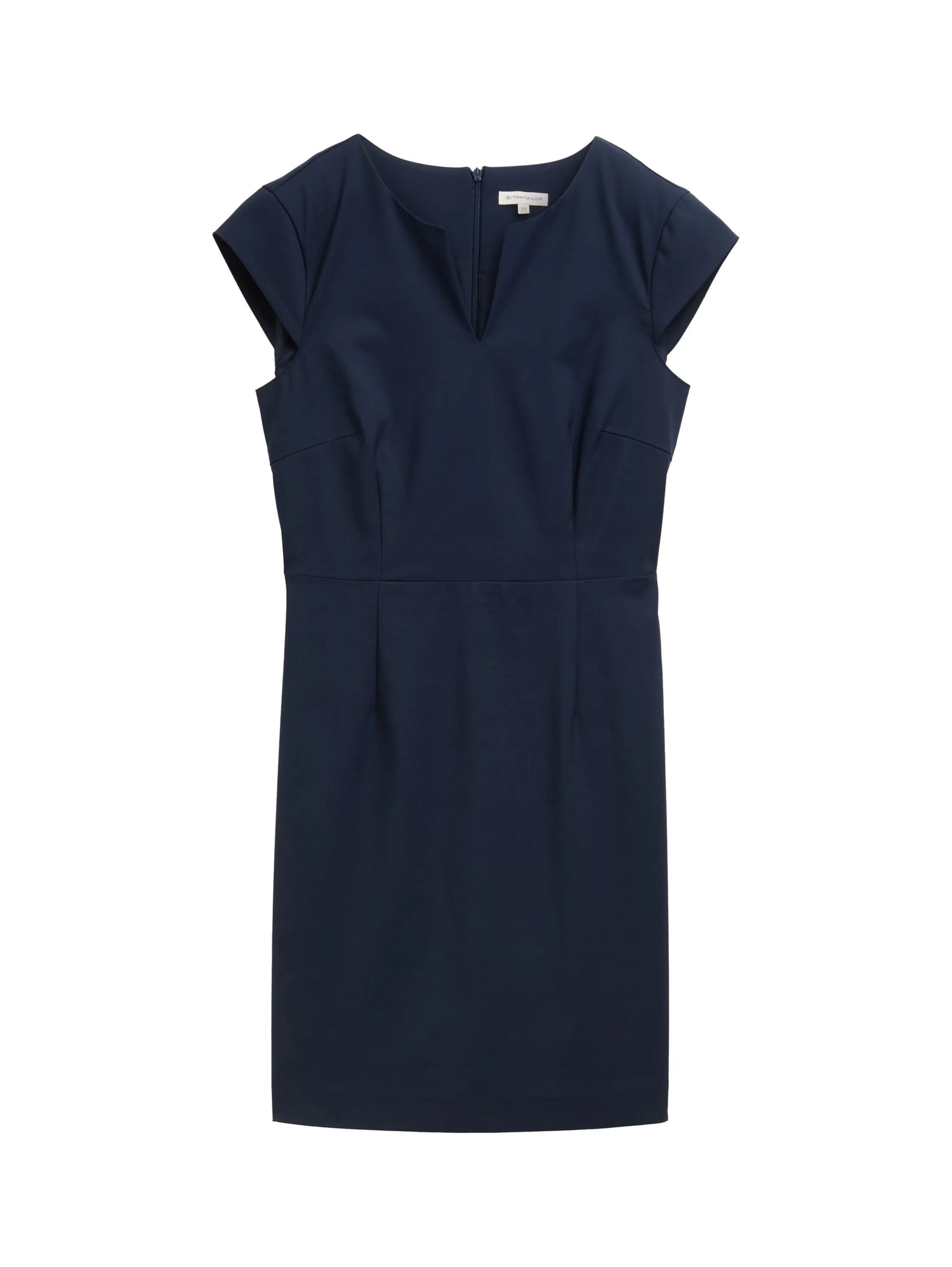 Tom Tailor Sky Captain Blue Women Sheath Dress with Slit SKU: 1046485_10668 Image 06