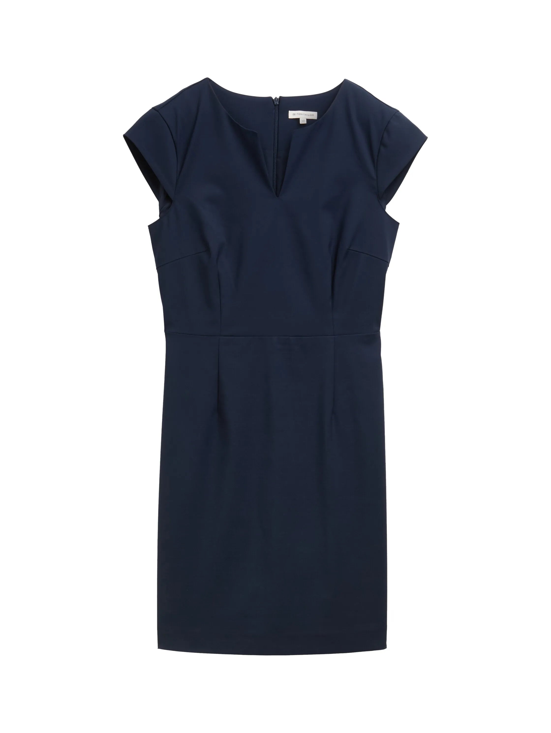 Tom Tailor Sky Captain Blue Women Sheath Dress with Slit SKU: 1046485_10668 Image 06