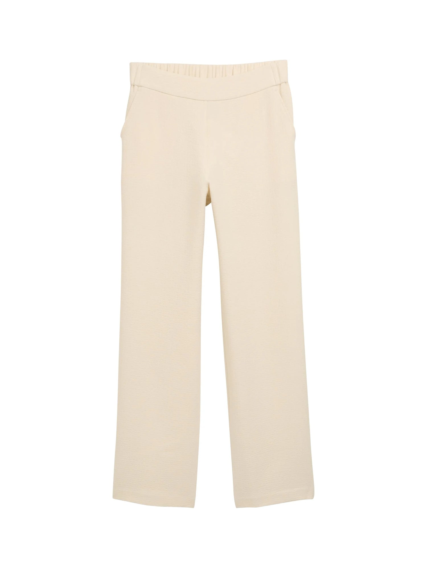 Tom Tailor Champagne Women Ttlea Seersucker Straight Trousers SKU: 1046499_37762 Image 06