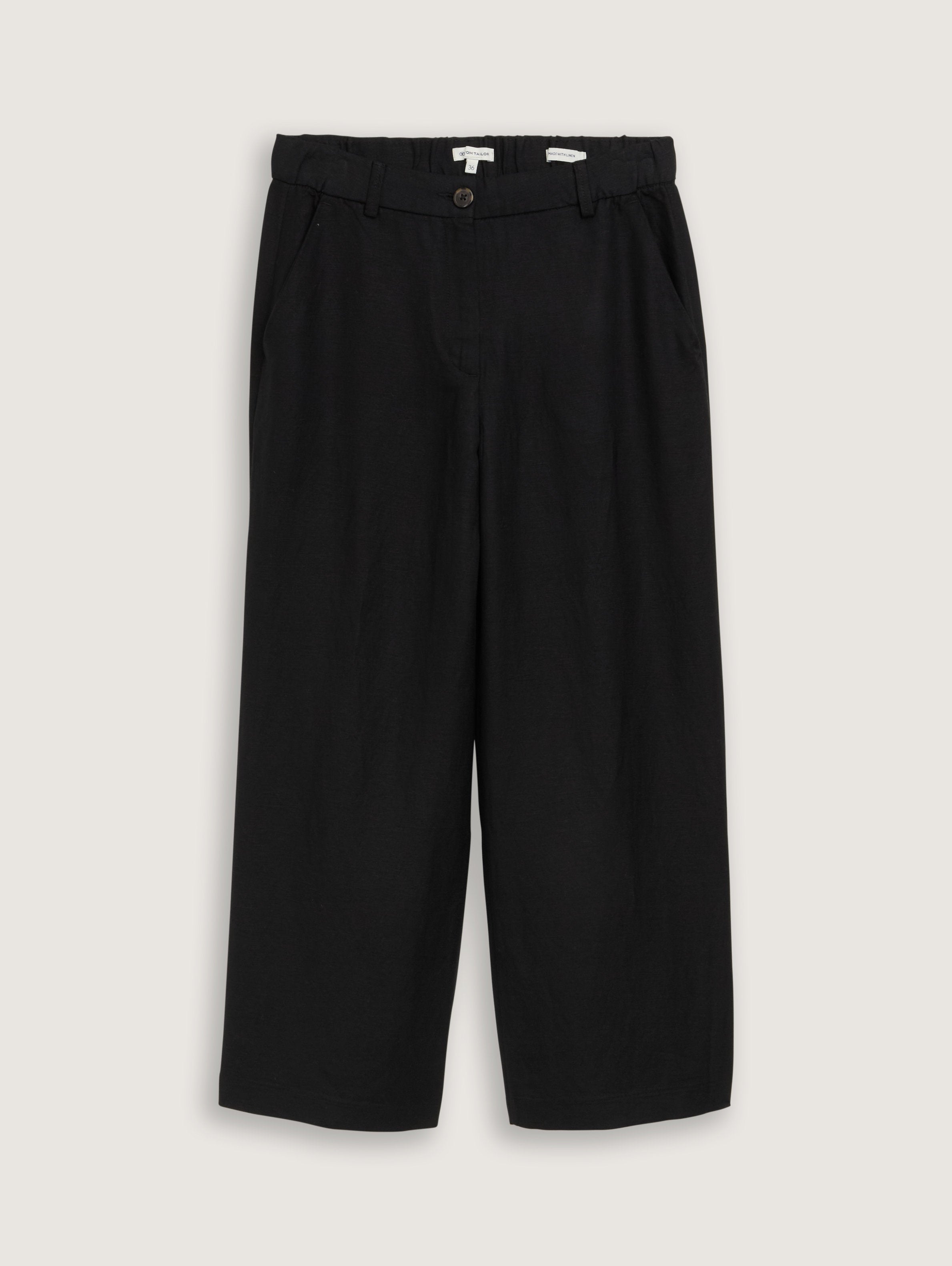 Tom Tailor_Culotte Trousers with Linen Content_1046507_14482_06