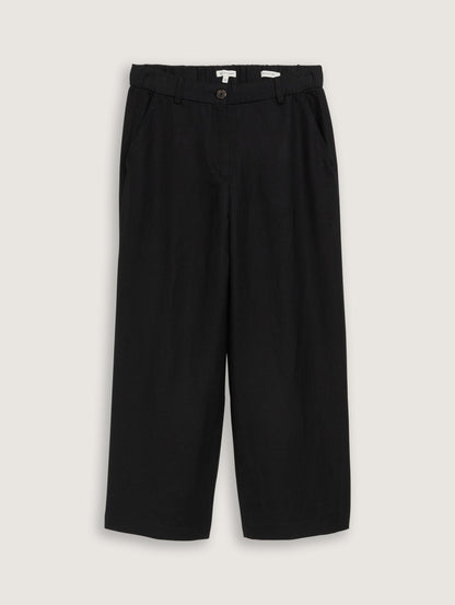 Tom Tailor_Culotte Trousers with Linen Content_1046507_14482_06