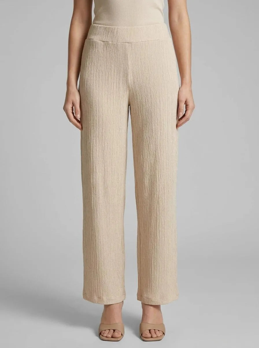 Tom Tailor Champagne Structure Women Crinkle Culotte Trousers SKU: 1046509_38002 Image 00