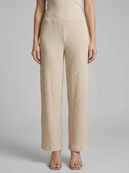 Tom Tailor Champagne Structure Women Crinkle Culotte Trousers SKU: 1046509_38002 Image 00