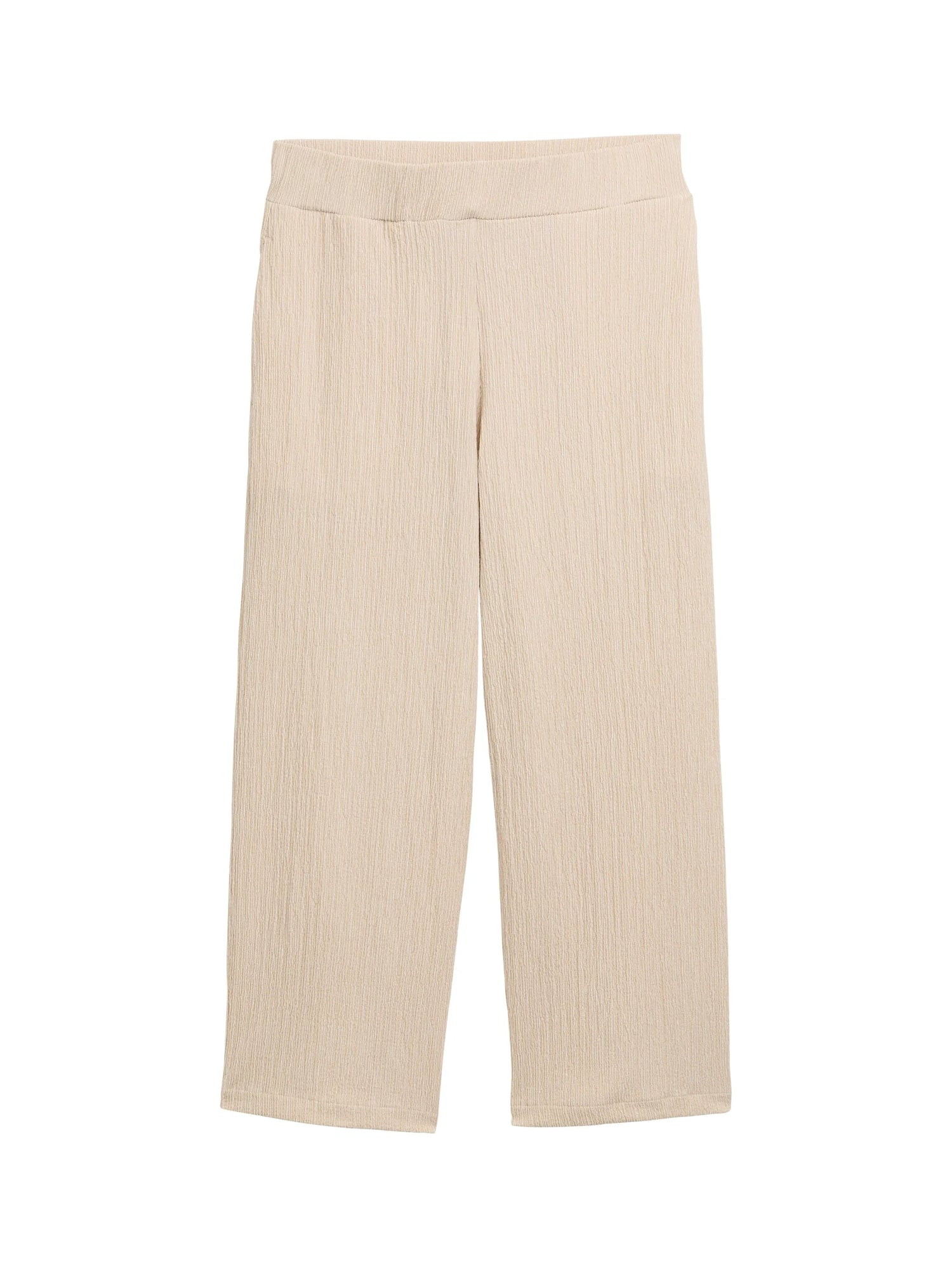 Tom Tailor Champagne Structure Women Crinkle Culotte Trousers SKU: 1046509_38002 Image 06