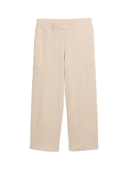 Tom Tailor Champagne Structure Women Crinkle Culotte Trousers SKU: 1046509_38002 Image 06