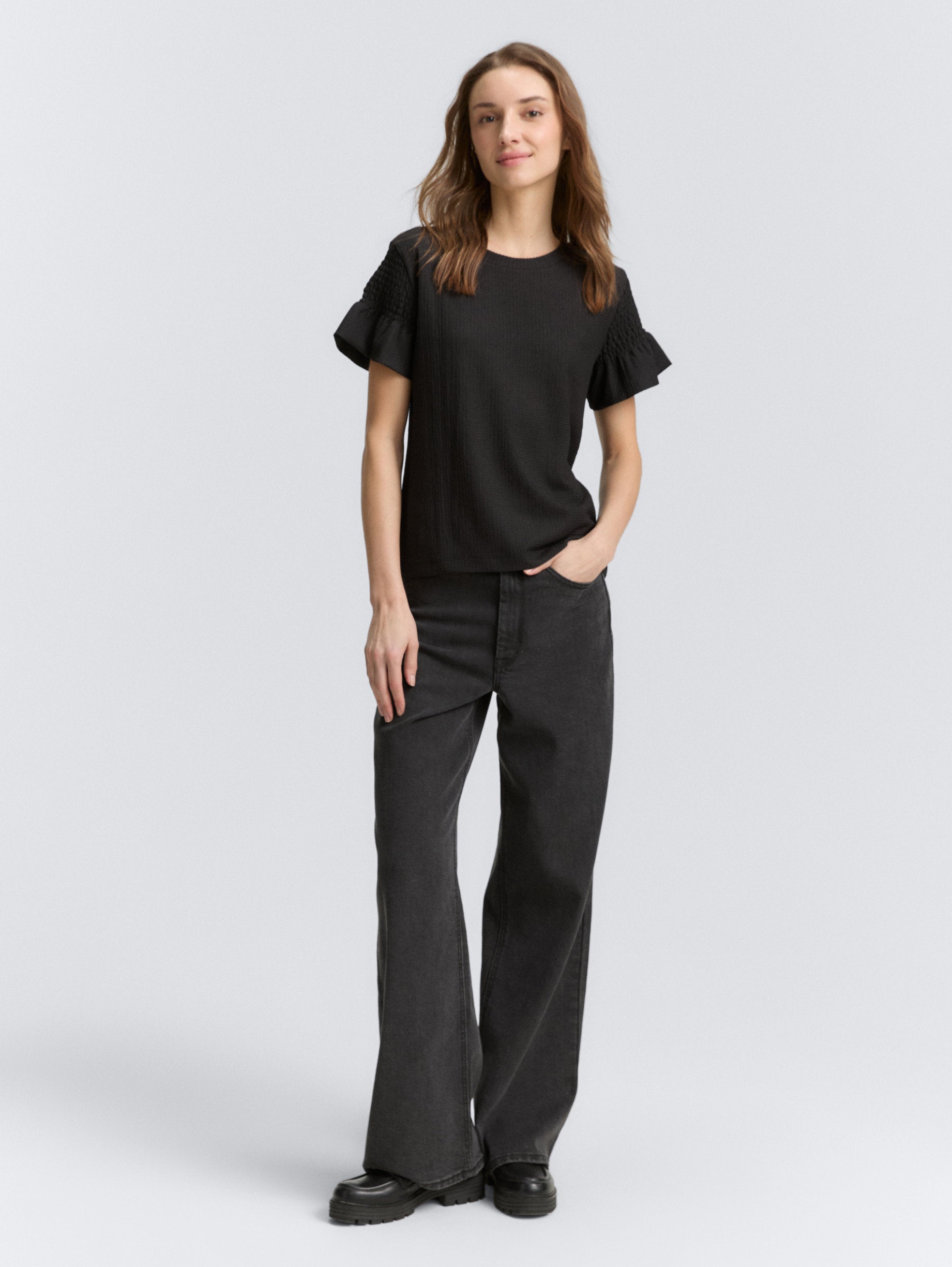 Tom Tailor_T-Shirt with Smock Details_1046554_14482_02