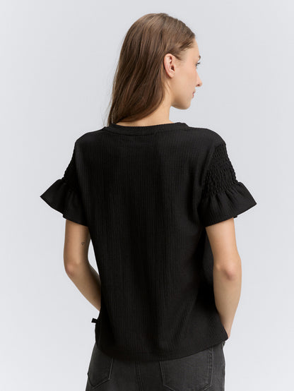 Tom Tailor_T-Shirt with Smock Details_1046554_14482_03