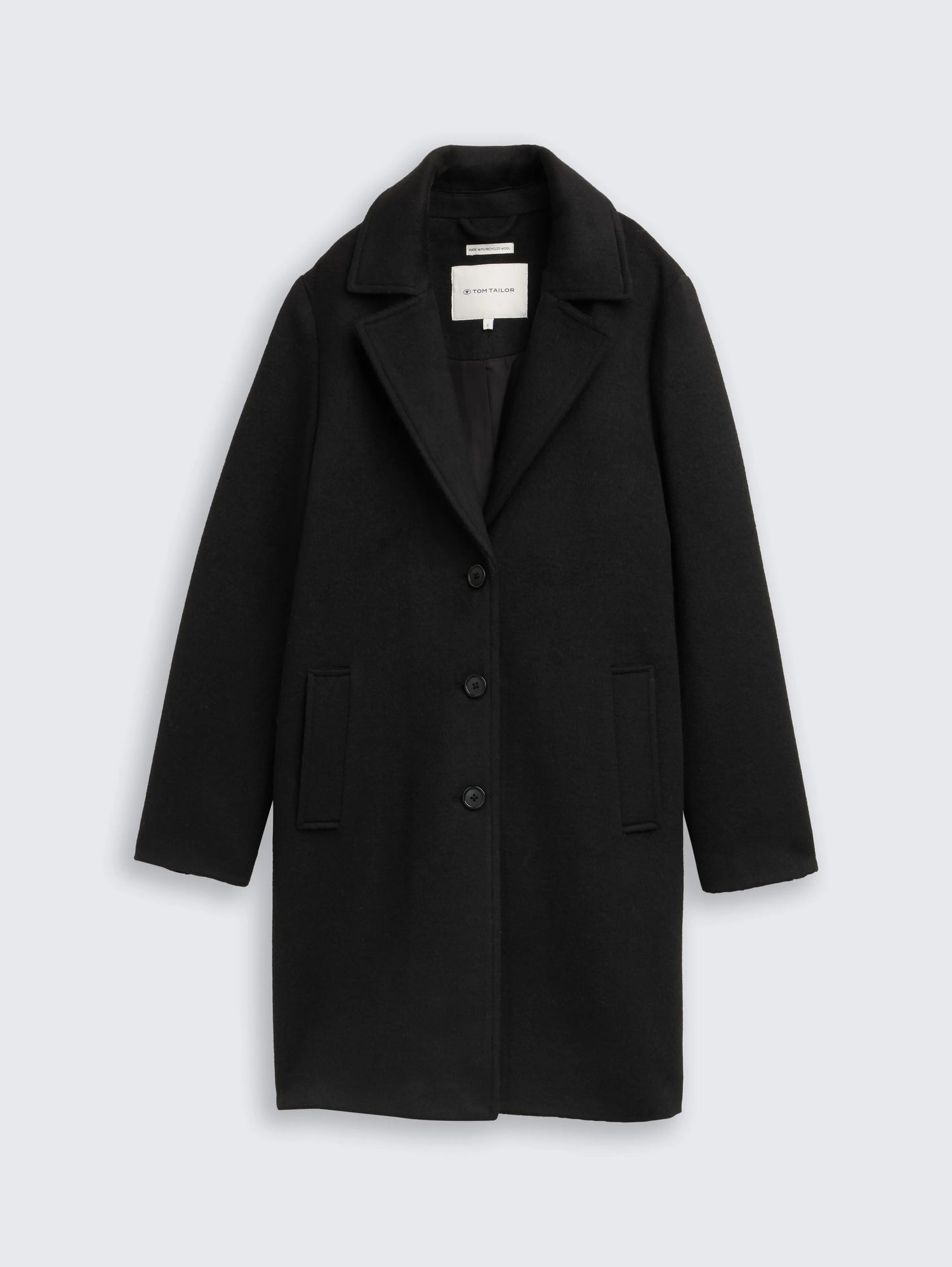 Tom Tailor_0_Wool Coat with Slit Pockets_1046603_14482_04