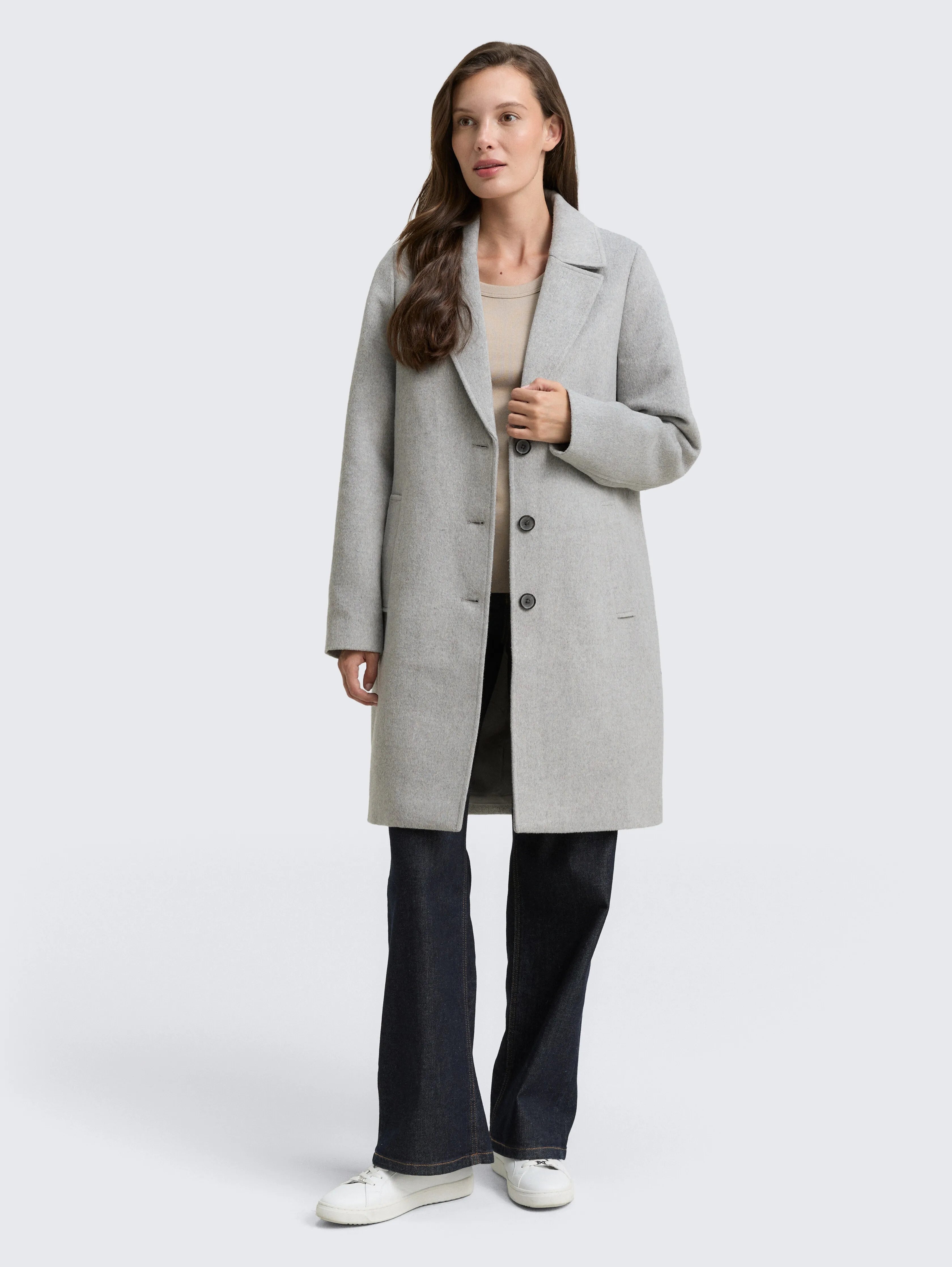 Tom Tailor_0_Wool Coat with Slit Pockets_1046603_21373_01