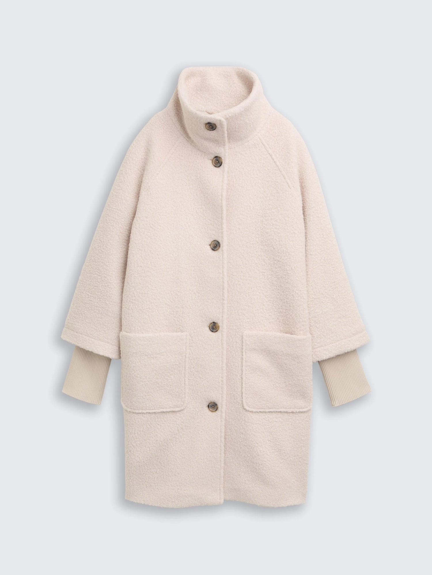 Tom Tailor_Black_BouclŽ Coat with Stand-Up Collar_1046604_27609_04