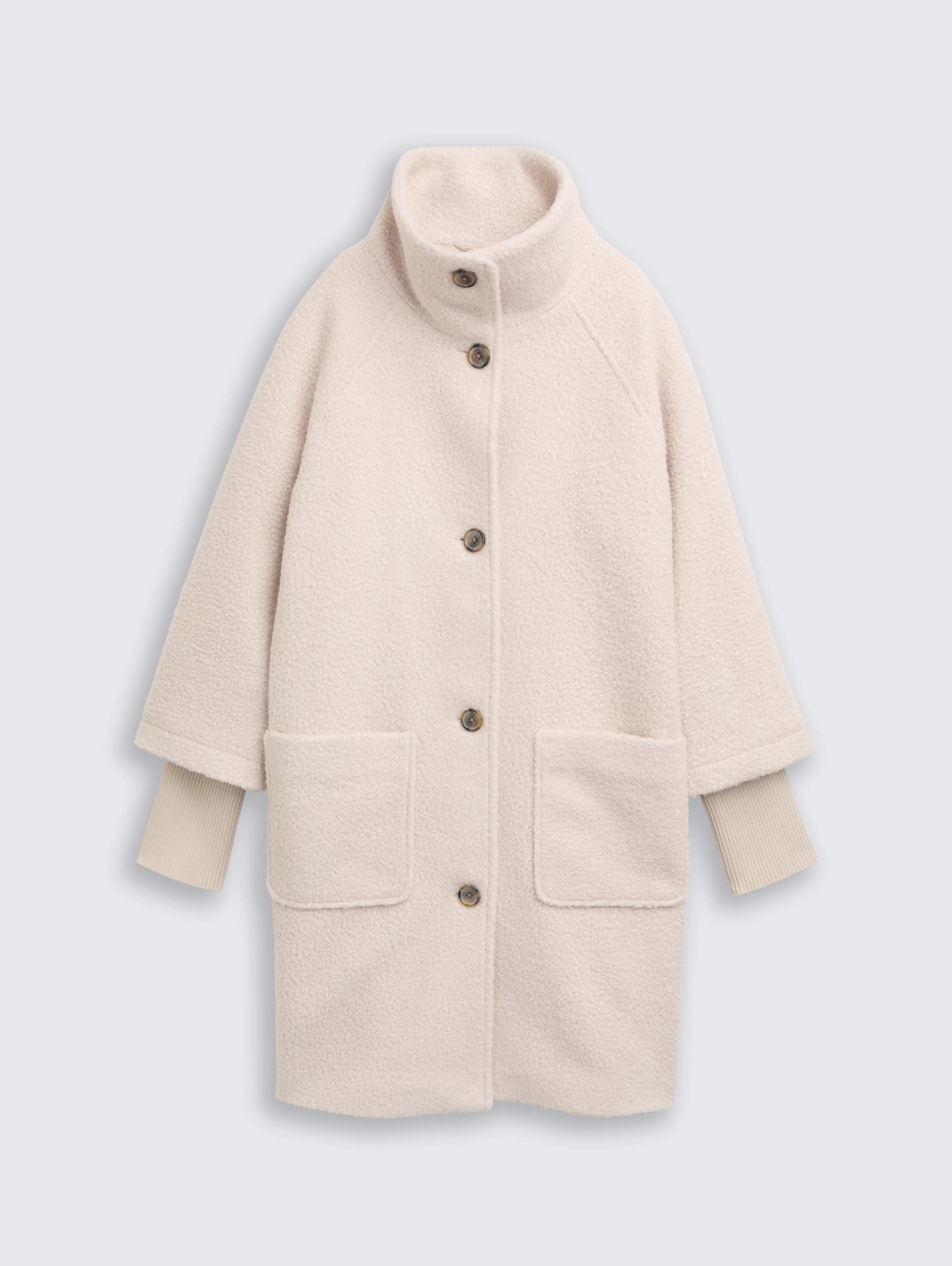 Tom Tailor_Black_BouclŽ Coat with Stand-Up Collar_1046604_27609_04