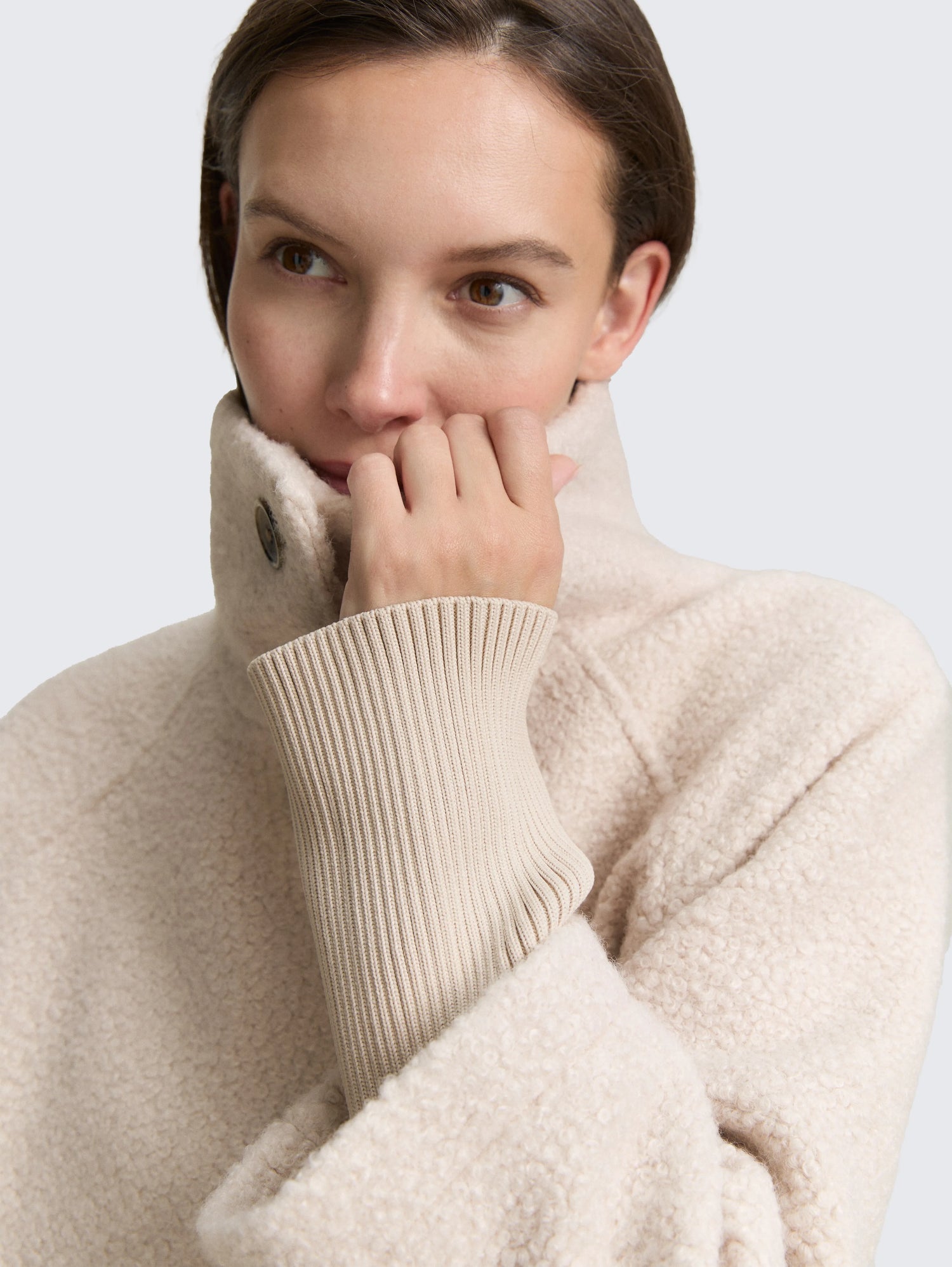 Tom Tailor_Black_BouclŽ Coat with Stand-Up Collar_1046604_27609_05