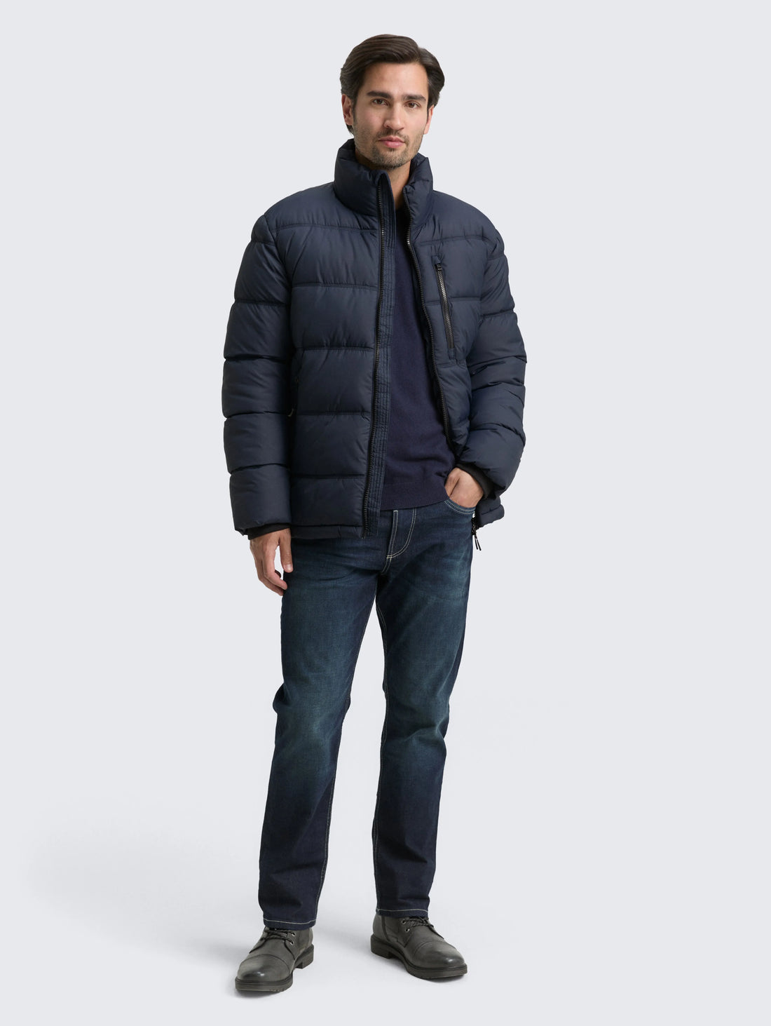 Tom Tailor_Blue_Puffer Jacket Made From Water-Repellent Material_1046974_10668_01