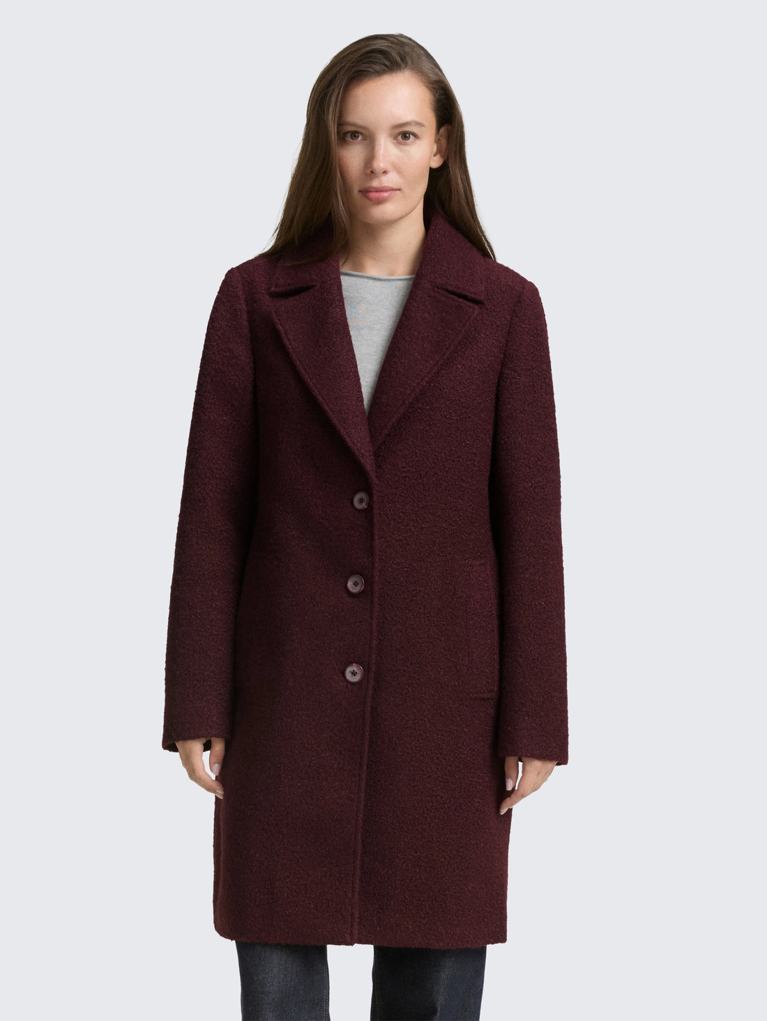 Tom Tailor_0_BouclŽ Coat with Lapel Collar_1047055_14405_02