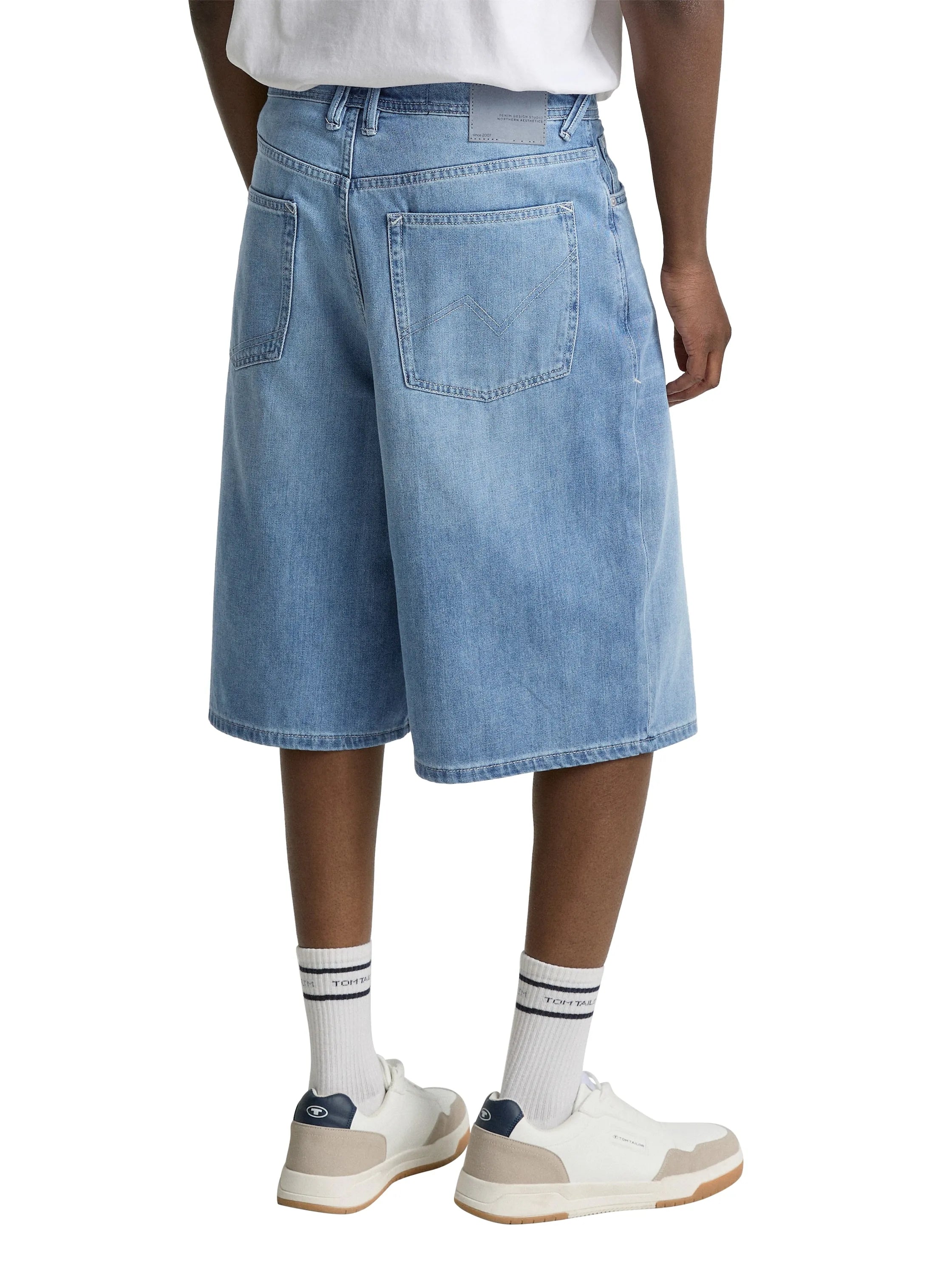 Denim Tom Tailor Light Stone Blue Denim Men Ttbaggy Shorts SKU: 1047170_10142 Image 02