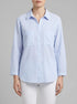 Tom Tailor Blue White Dobby Stripe Women Regular Fit Blouse with Striped Pattern SKU: 1047178_38208 Image 00