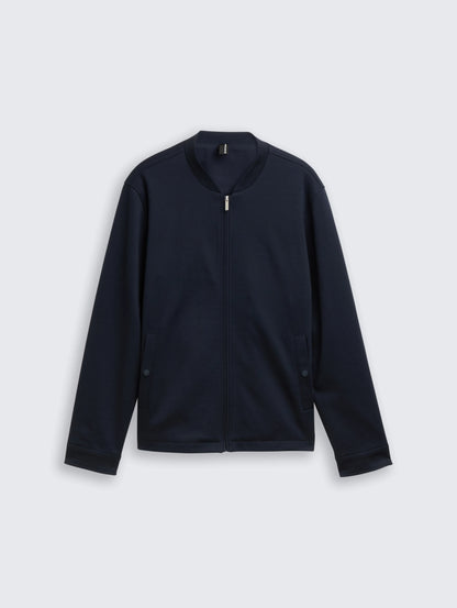 Tom Tailor_0_PiquŽ Blouson Jacket with Bomber Collar_1047274_10668_01