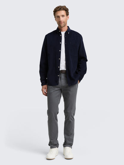 Tom Tailor_0_Regular Fit Corduroy Shirt with Breast Pocket_1047341_10668_01