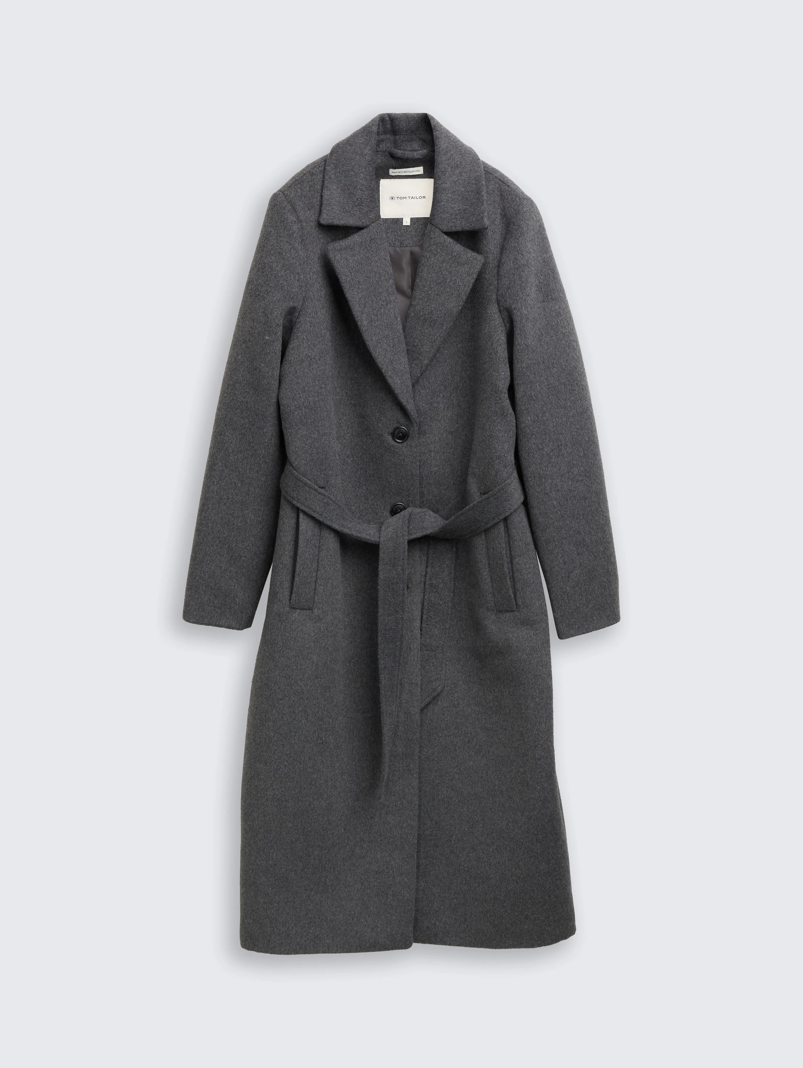 Tom Tailor_Black_Wool Coat with Belt_1047524_38422_04