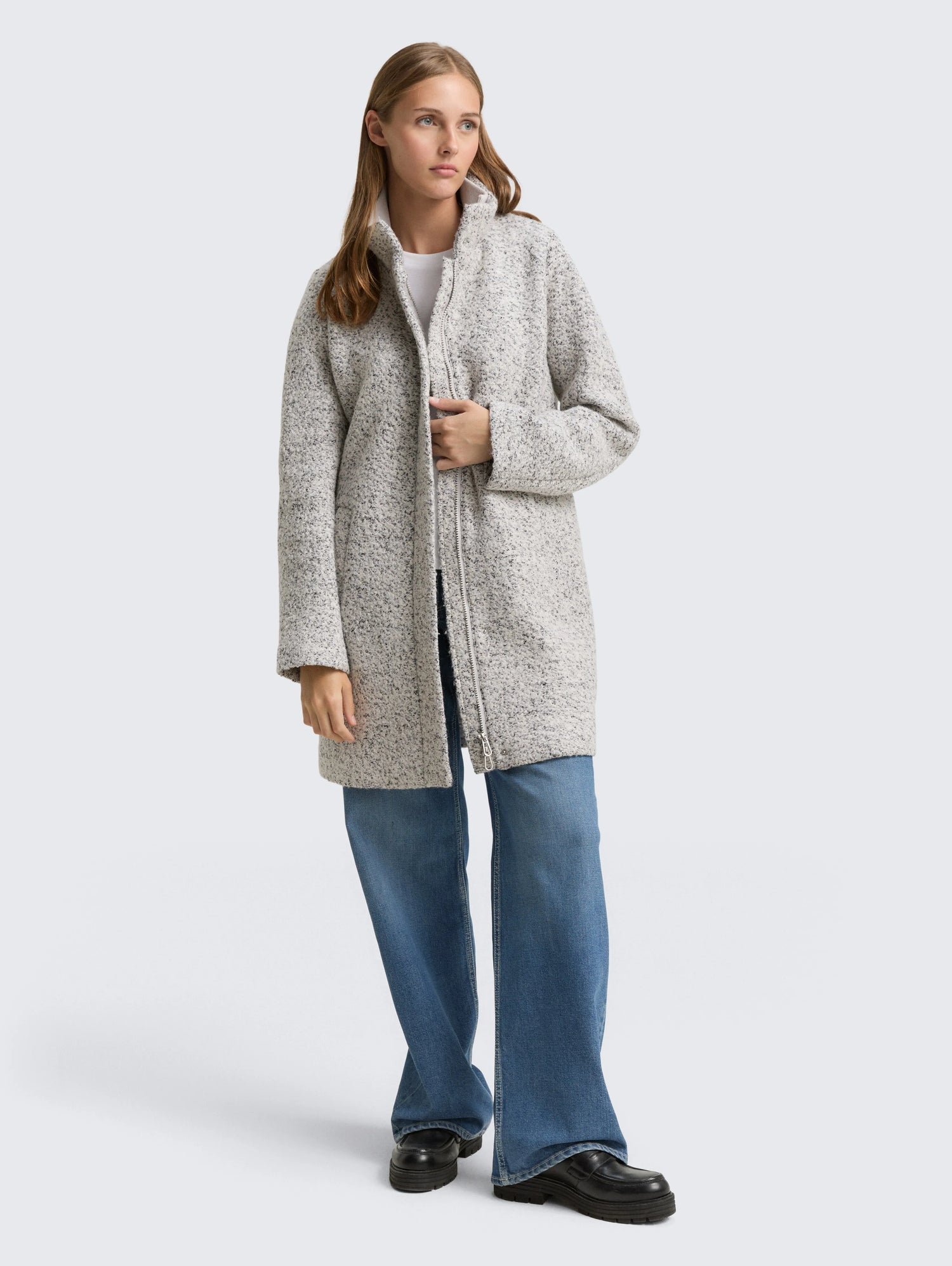 Tom Tailor_0_BouclŽ Wool Coat with Stand-Up Collar_1047539_35878_01