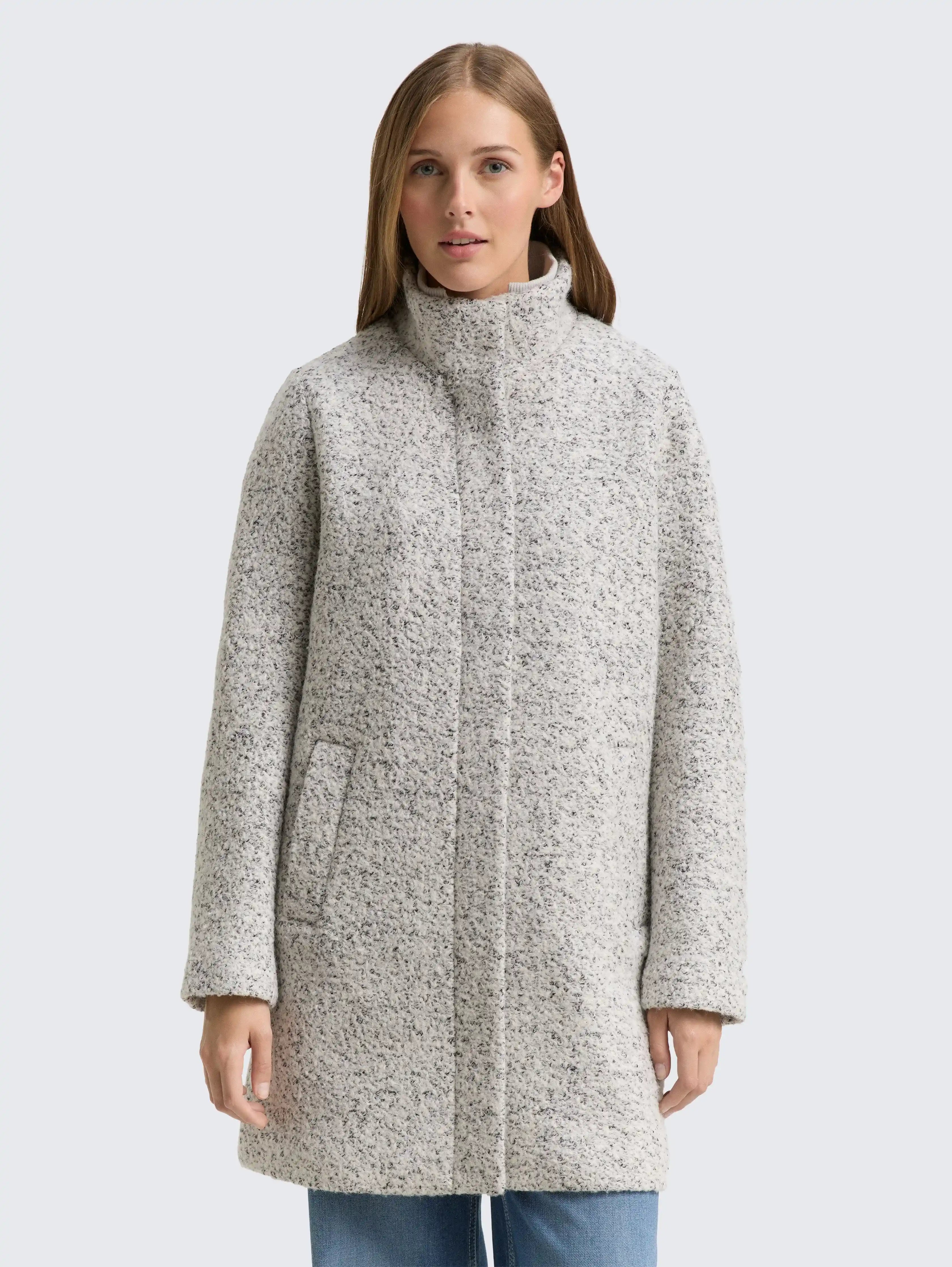 Tom Tailor_0_BouclŽ Wool Coat with Stand-Up Collar_1047539_35878_02