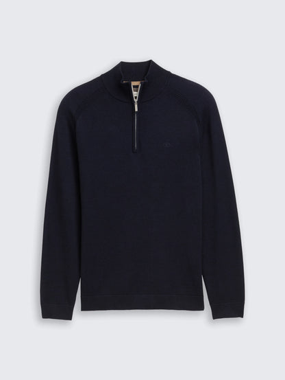 Tom Tailor_0_Troyer Knitted Jumper with Logo Embroidery_1047569_13160_01