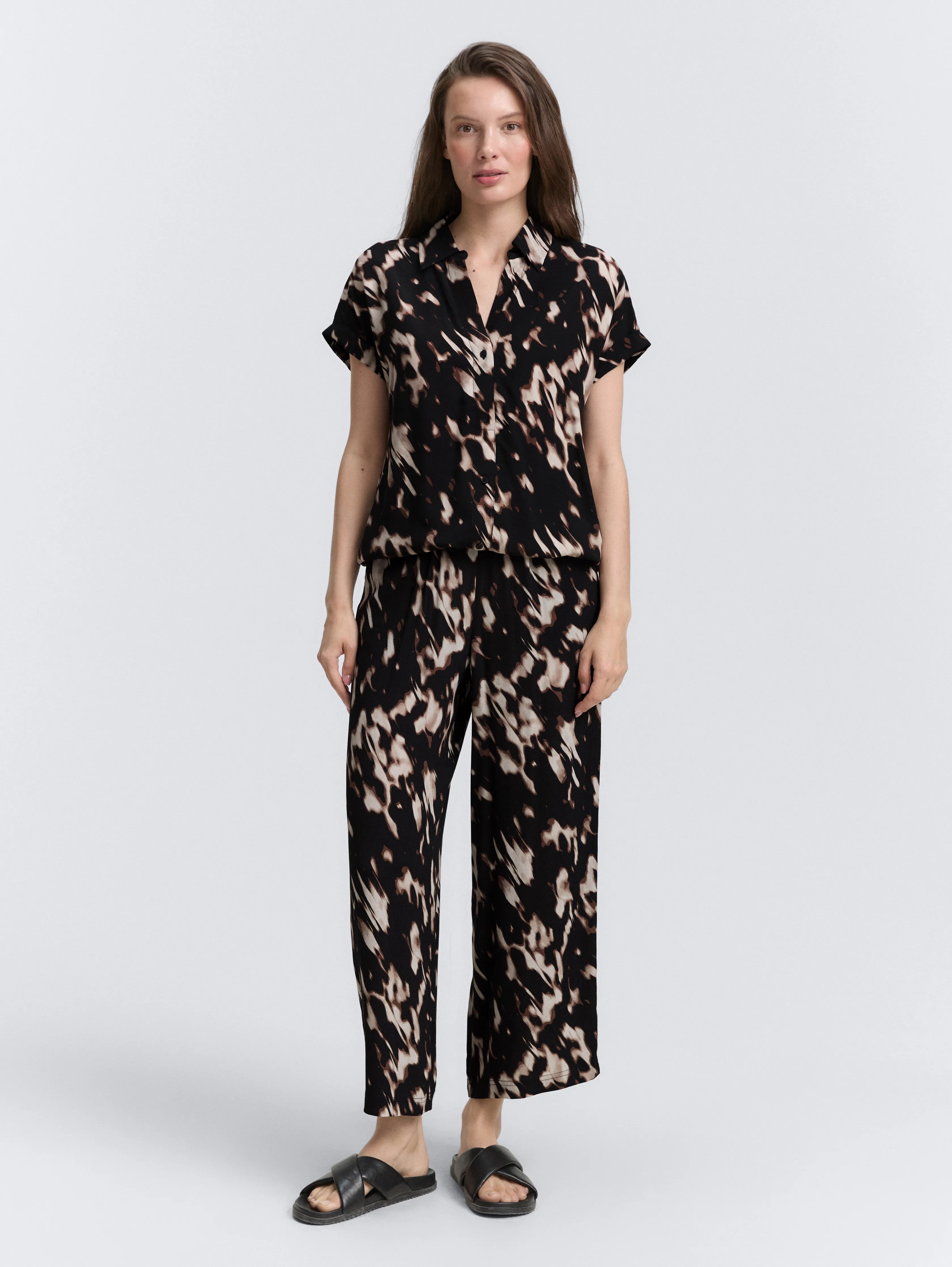 Tom Tailor_0_Culotte Trousers with Pattern_1047655_38399_02
