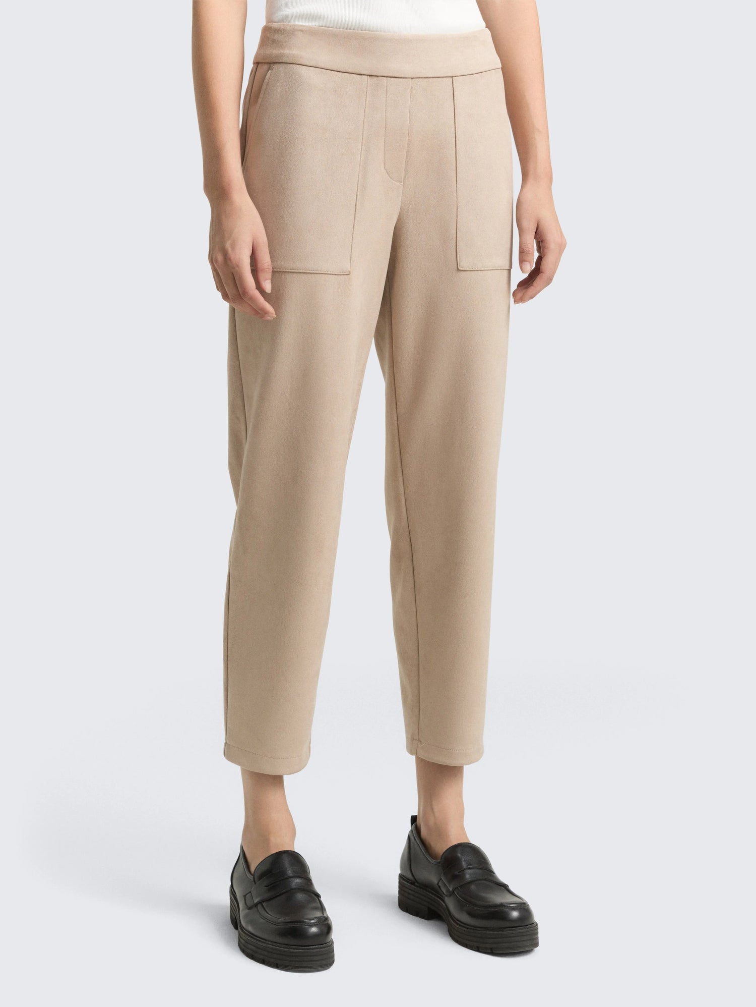 Tom Tailor_0_Loose Fit Trousers in Suede Look_1047666_32208_05