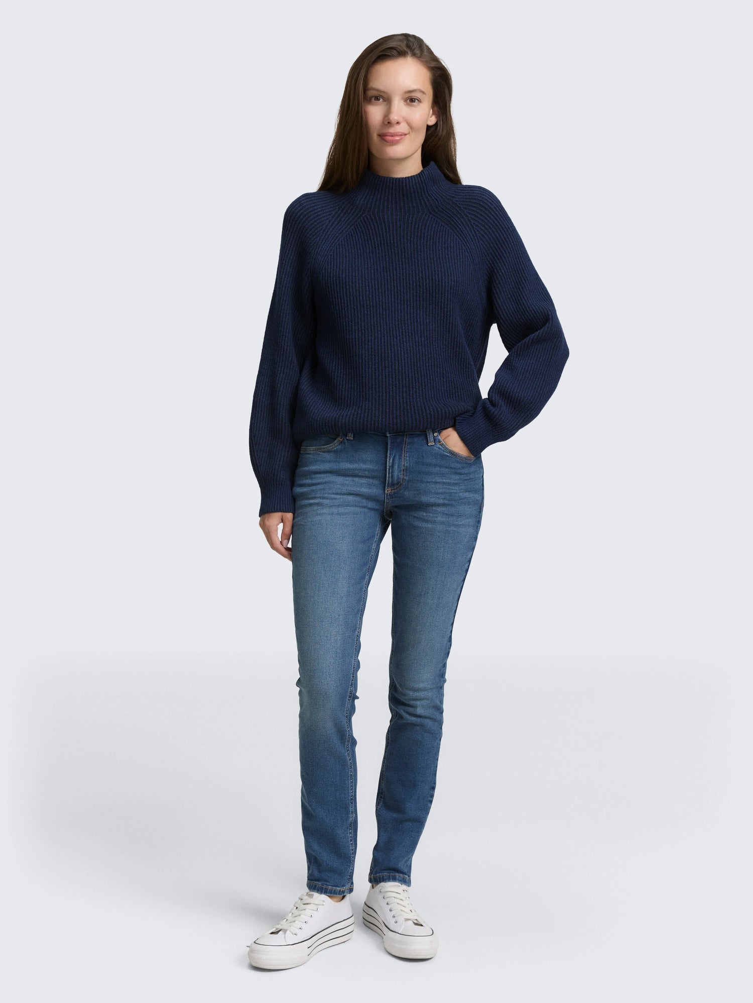 Tom Tailor_0_Loose Fit Knitted Jumper with Stand-Up Collar_1047670_39335_01