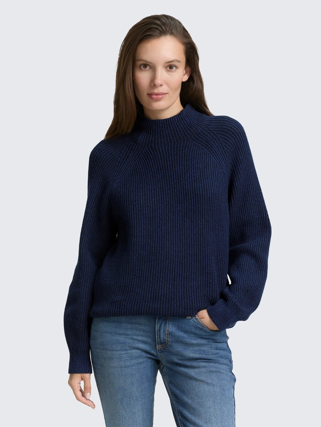 Tom Tailor_0_Loose Fit Knitted Jumper with Stand-Up Collar_1047670_39335_02