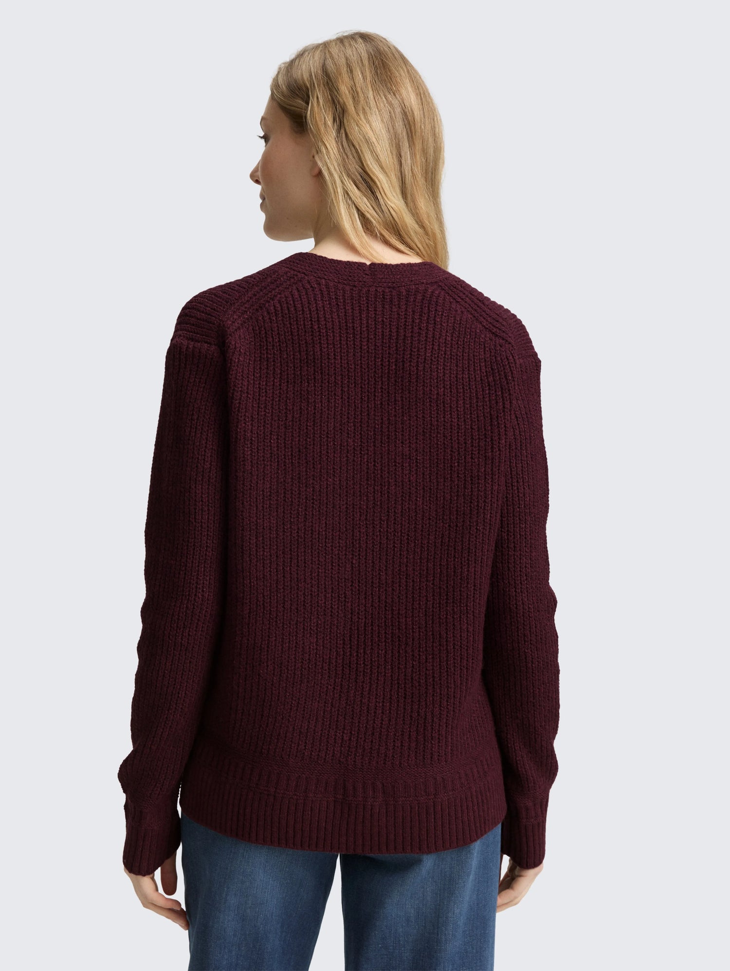 Tom Tailor_0_Knitted Jumper with V-Neck_1047674_10525_03