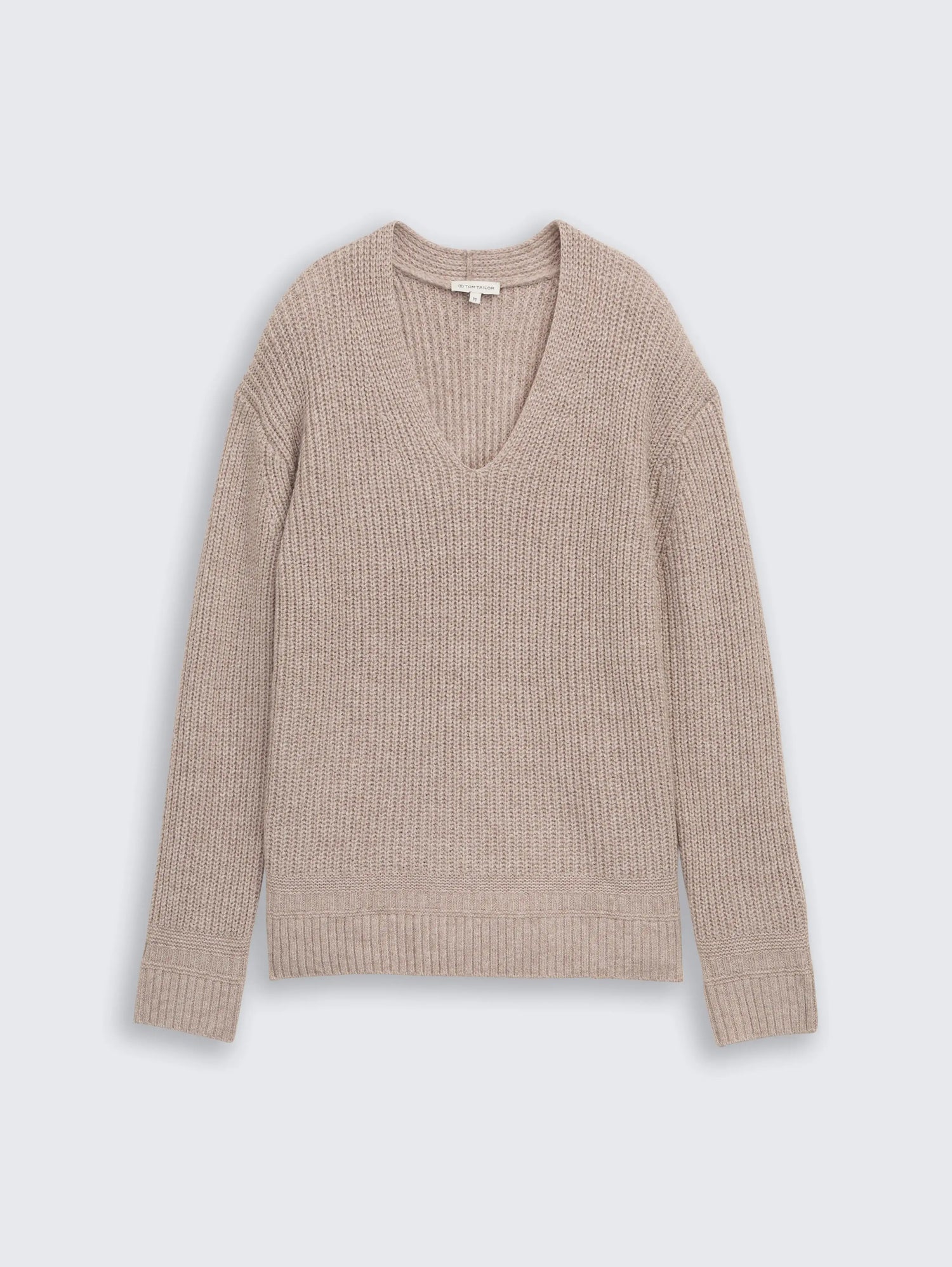 Tom Tailor_0_Knitted Jumper with V-Neck_1047674_38330_01