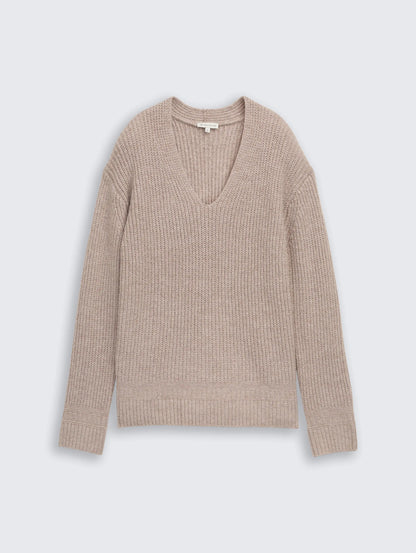 Tom Tailor_0_Knitted Jumper with V-Neck_1047674_38330_04