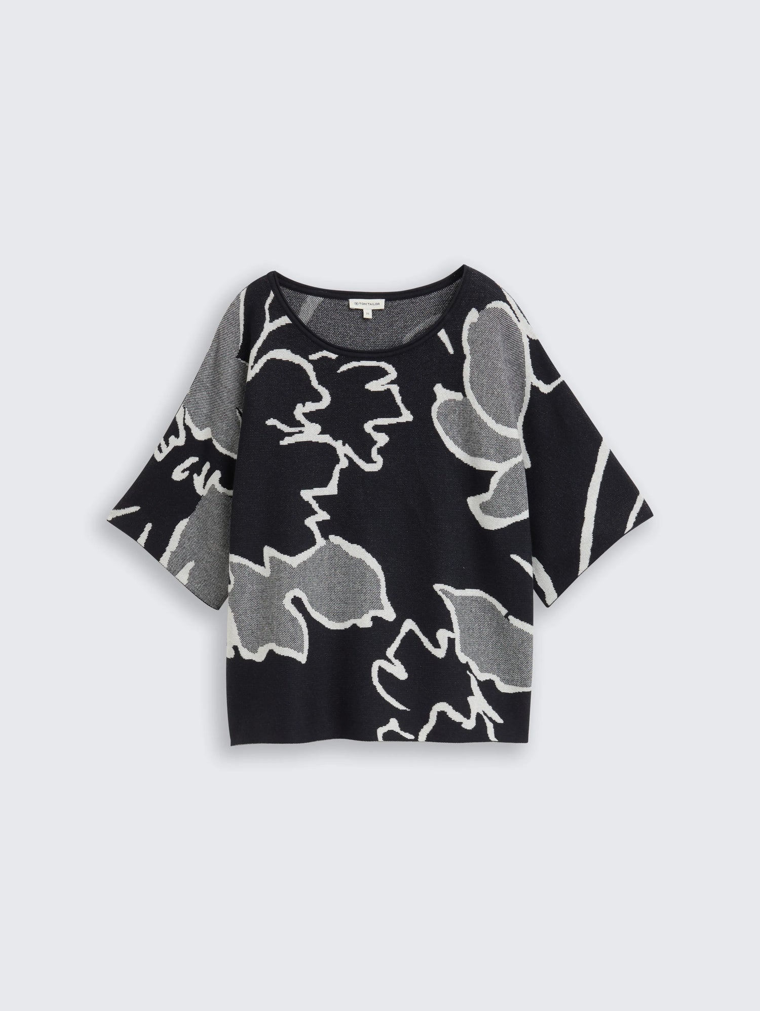 Tom Tailor_0_Loose Fit Knitted Jumper with Pattern_1047684_38709_01