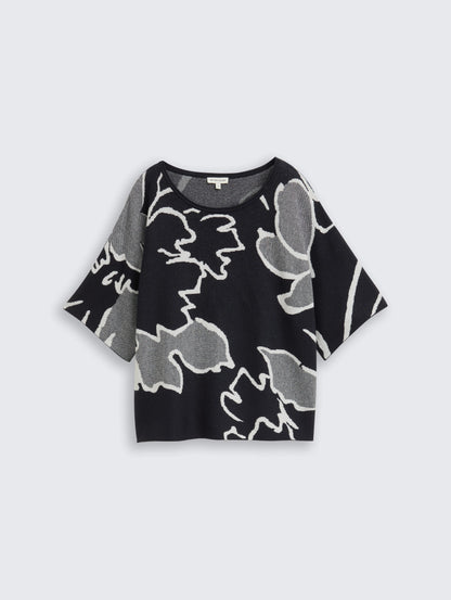 Tom Tailor_0_Loose Fit Knitted Jumper with Pattern_1047684_38709_01