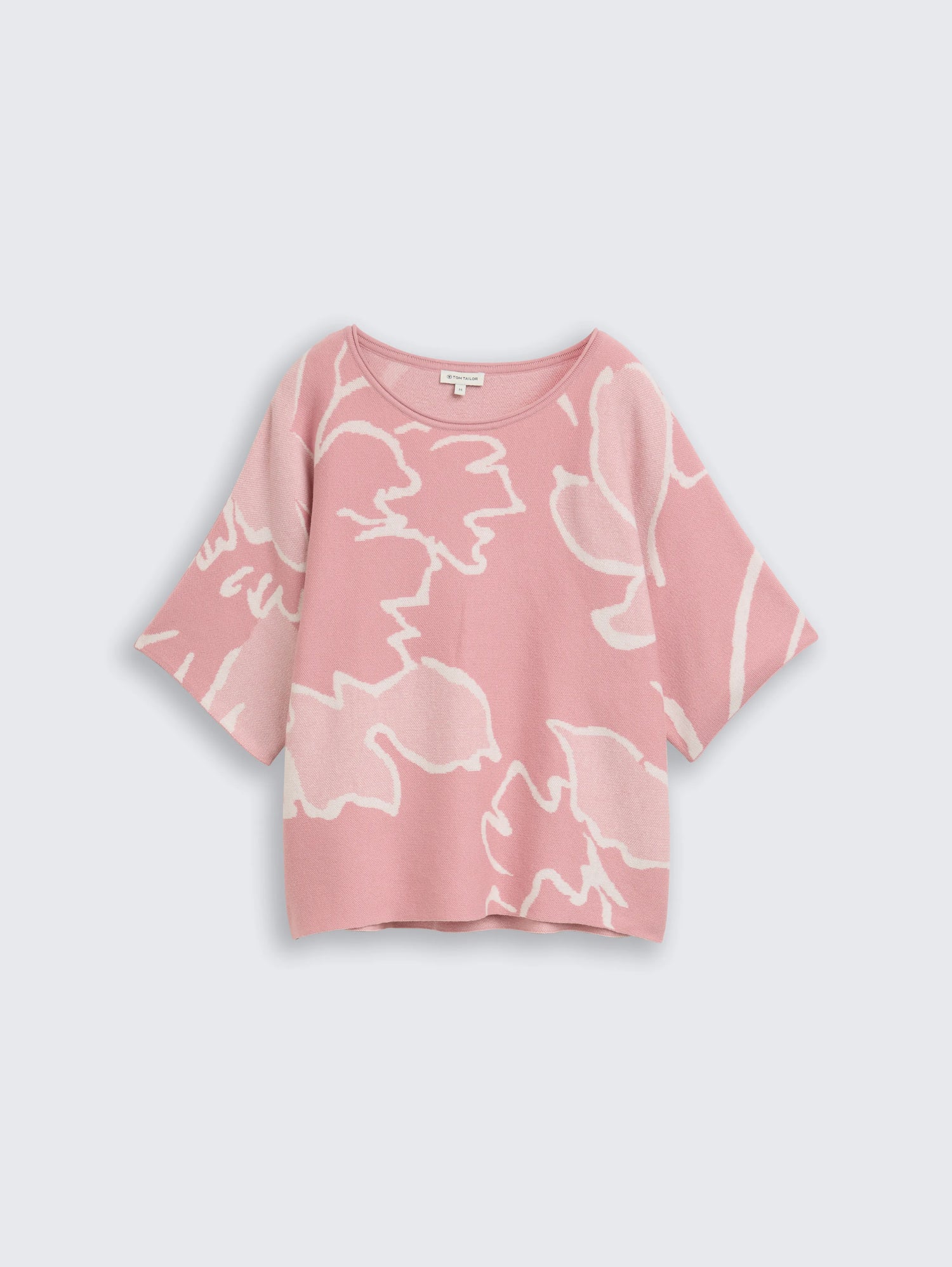 Tom Tailor_0_Loose Fit Knitted Jumper with Pattern_1047684_38710_01