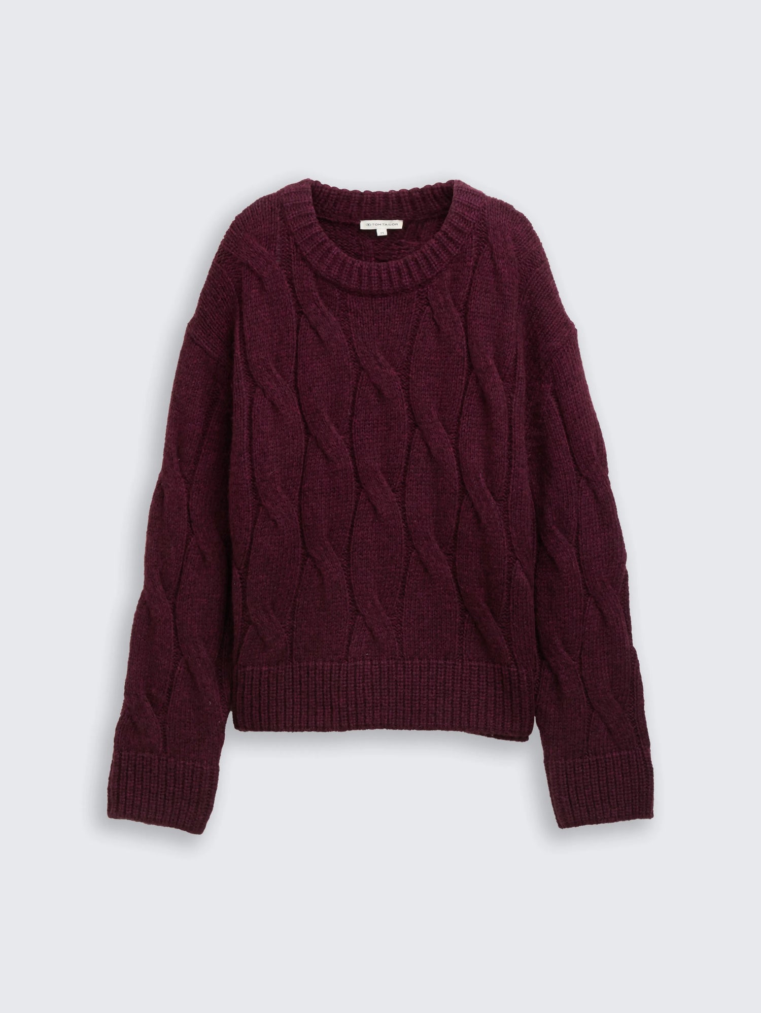 Tom Tailor_0_Loose Fit Knitted Jumper with Cable Pattern_1047709_10525_04