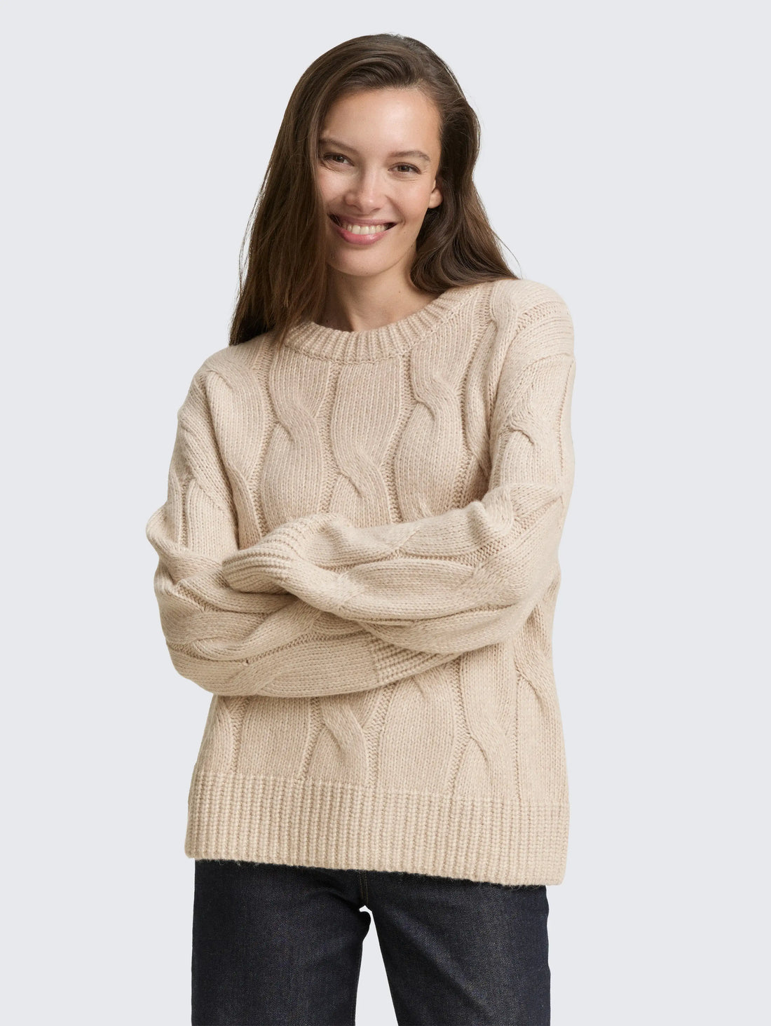 Tom Tailor_0_Loose Fit Knitted Jumper with Cable Pattern_1047709_38330_02