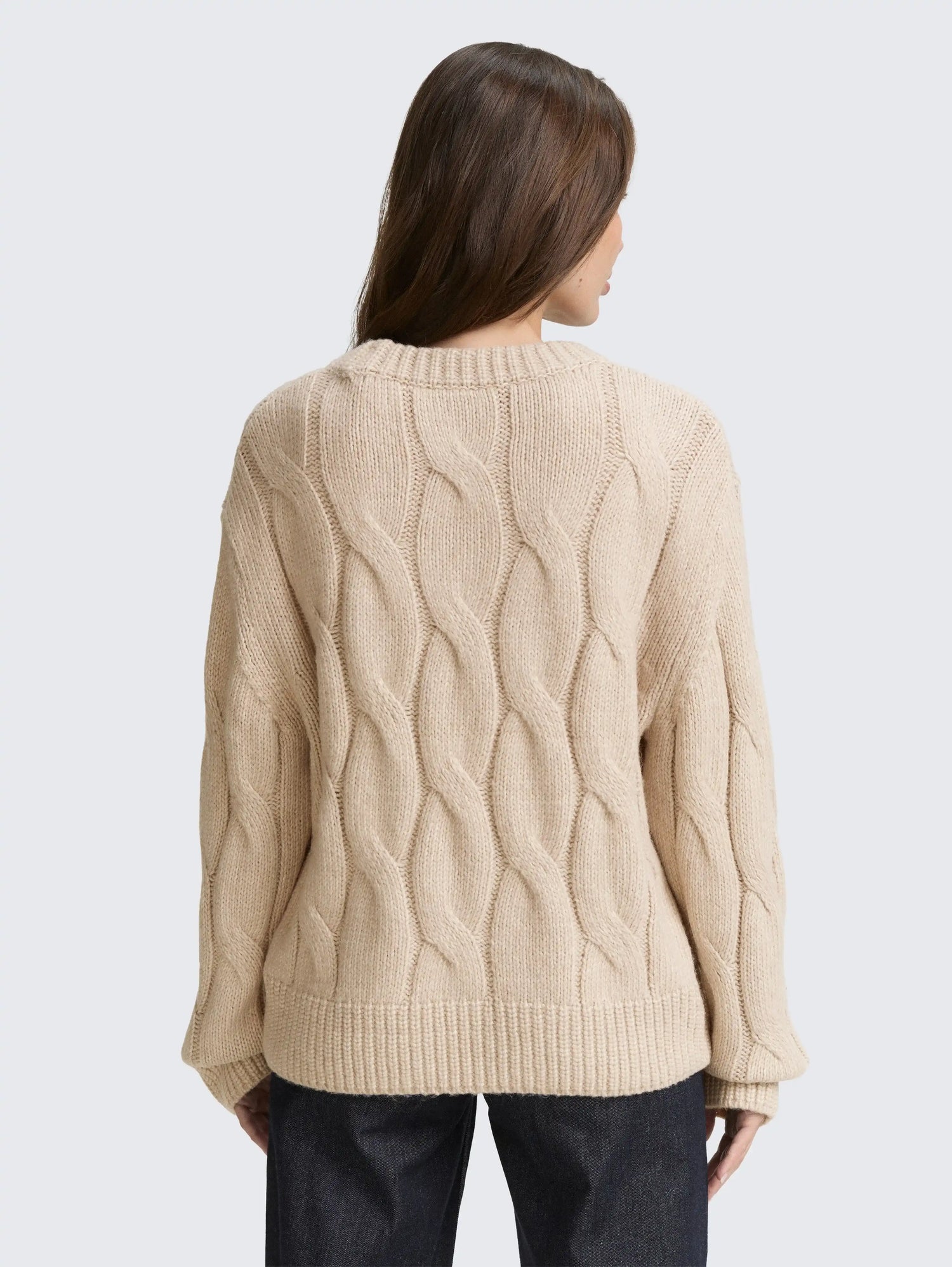 Tom Tailor_0_Loose Fit Knitted Jumper with Cable Pattern_1047709_38330_03