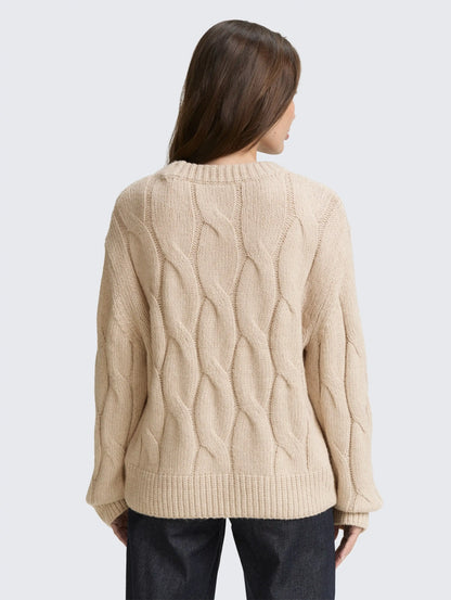 Tom Tailor_0_Loose Fit Knitted Jumper with Cable Pattern_1047709_38330_03