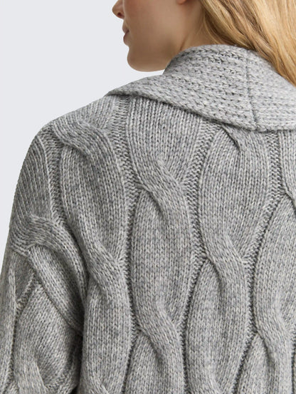 Tom Tailor_0_Loose Fit Cardigan with Cable Knit Pattern_1047710_21373_05