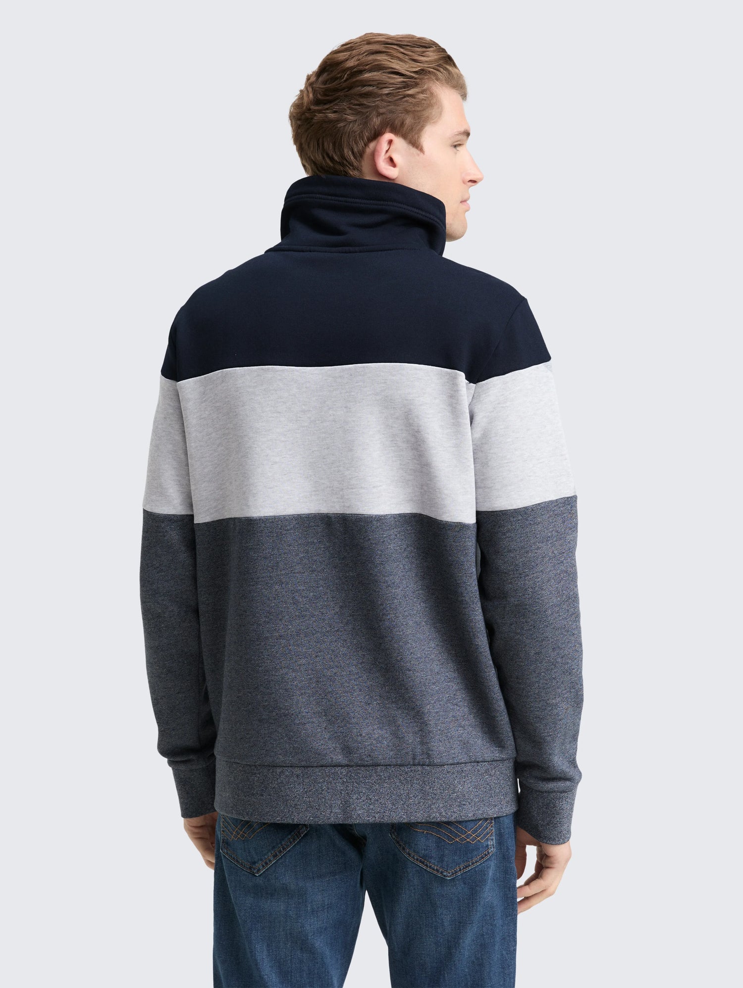 Tom Tailor_Red_Snood Colour-Block Sweatshirt_1047771_19932_03