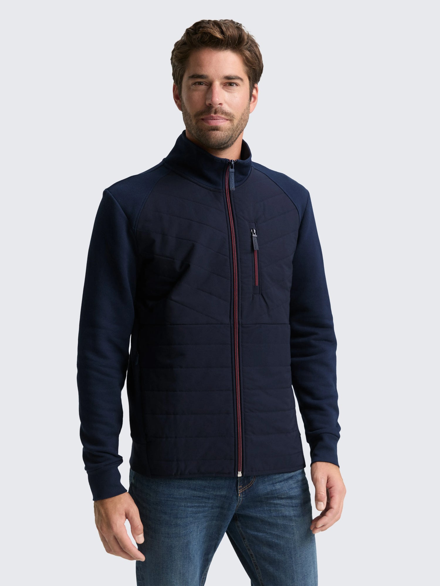 Tom Tailor_0_Hybrid Sweat Jacket with Quilting_1047772_10668_02